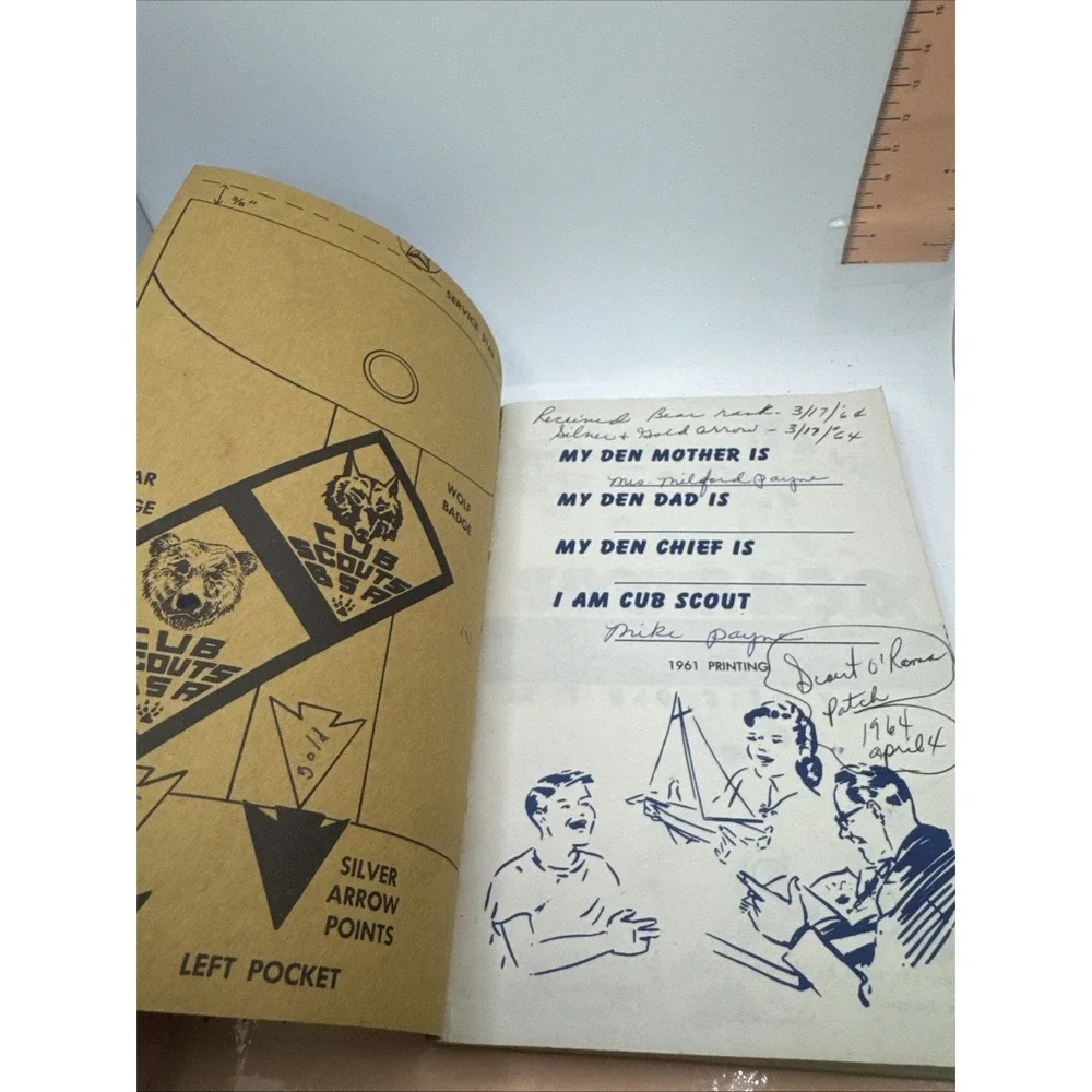 Vtg 1961 BEAR CUB SCOUT BOOK BOY SCOUTS AMERICA HANDBOOK